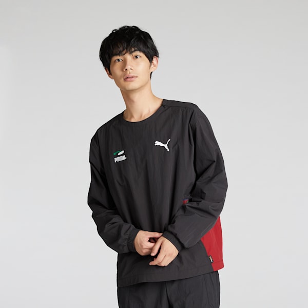 メンズ スケートボード PUMAS ウーブン シャツ, PUMA Black, extralarge-JPN