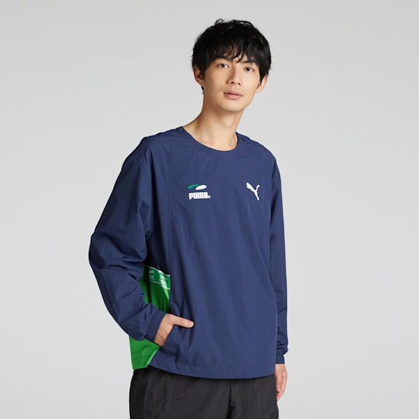 メンズ スケートボード PUMAS ウーブン シャツ, Club Navy, extralarge-JPN