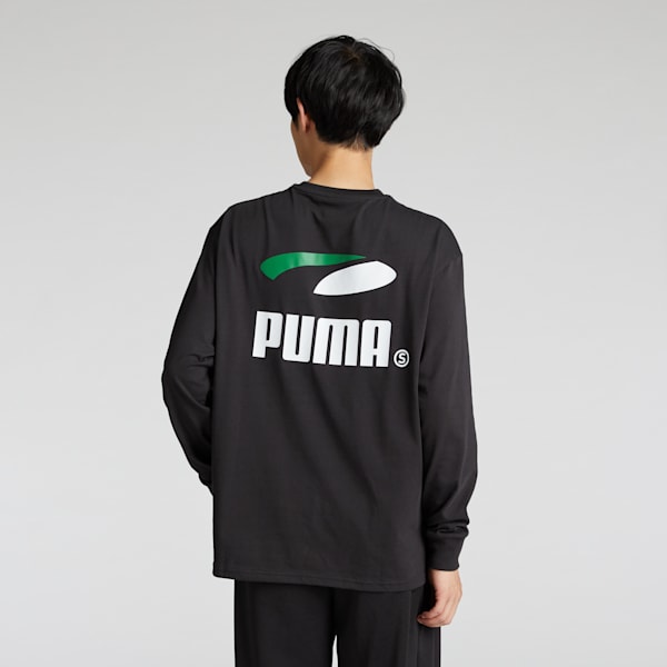 メンズ スケートボード PUMAS 長袖 Tシャツ 2, PUMA Black, extralarge-JPN