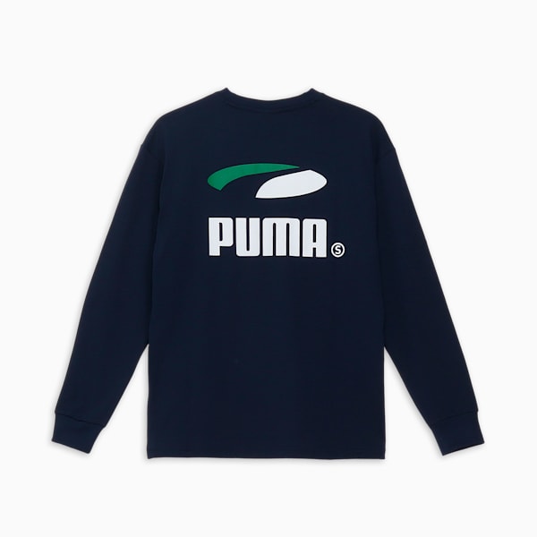 メンズ スケートボード PUMAS 長袖 Tシャツ 2, Club Navy, extralarge-JPN