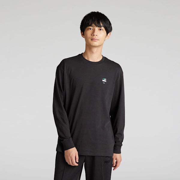 メンズ スケートボード PUMAS 長袖 Tシャツ 3, PUMA Black, extralarge-JPN