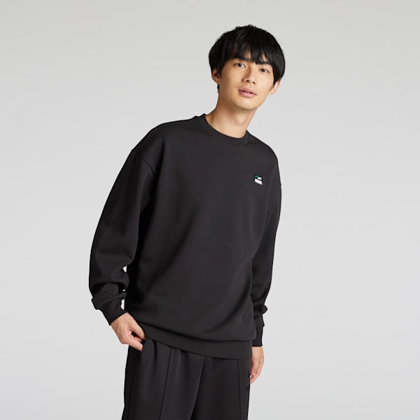 メンズ スケートボード PUMAS クルースウェット, PUMA Black, extralarge-JPN