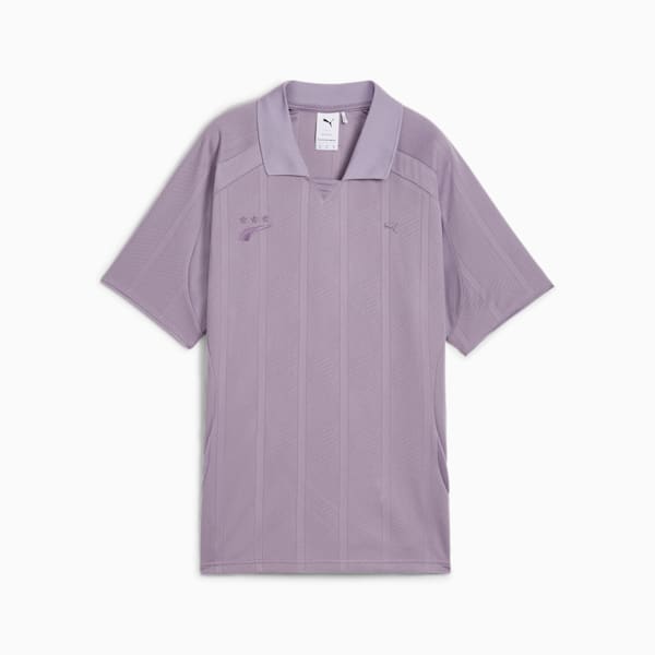 Playera con cuello camisero YONA para mujer, Pale Plum, extralarge