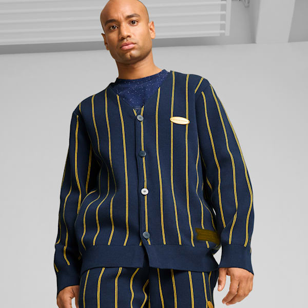 Sudadera PUMA HOOPS x POLAR EXPRESS para hombre, Club Navy, extralarge
