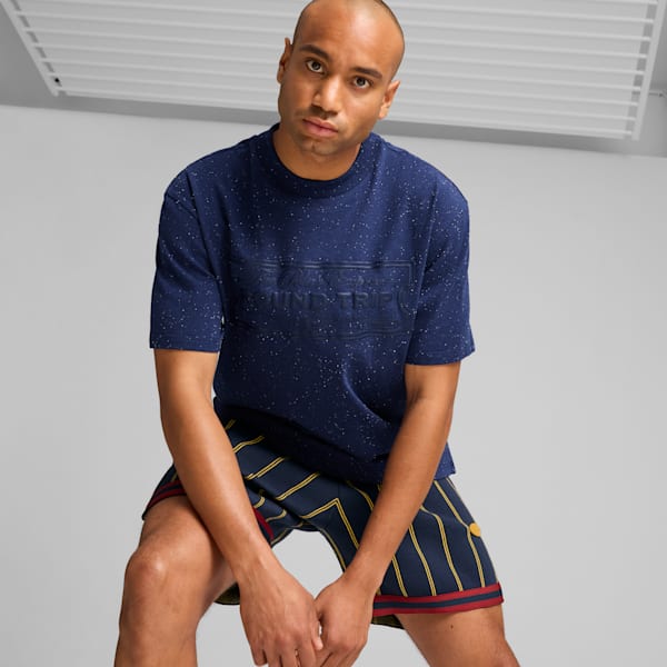 PUMA HOOPS x POLAR EXPRESS Men's Tee, Club Navy, extralarge
