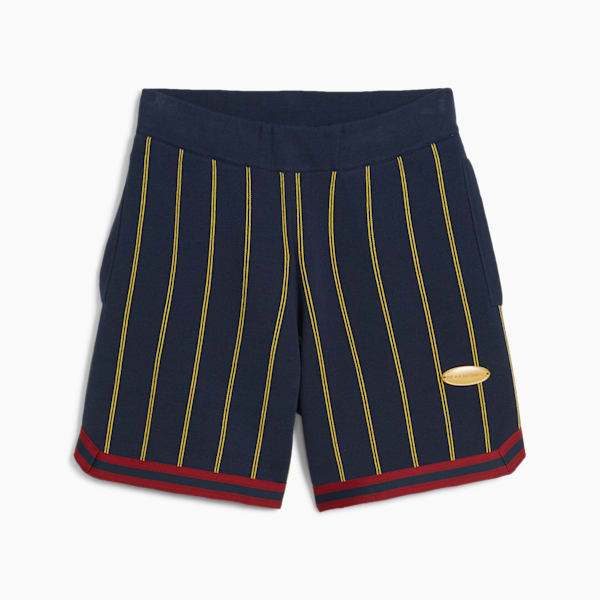 Shorts PUMA HOOPS x POLAR EXPRESS para hombre, Club Navy, extralarge