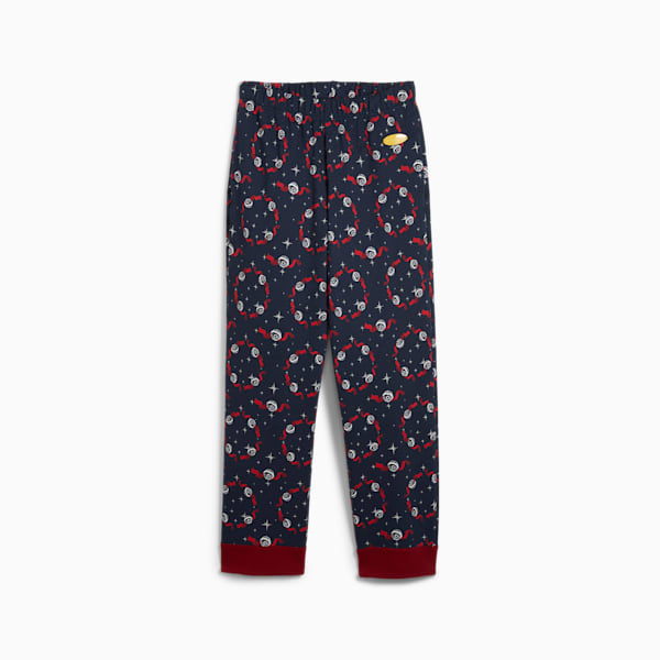 PUMA x POLAR EXPRESS Men's PJ Pants, Club Navy-Intense Red-AOP, extralarge