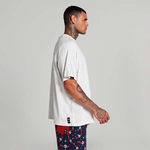 Hoops x Polar Express Men's Oversized Basketball Tee, PUMA White, extralarge-IND