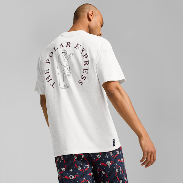 PUMA x POLAR EXPRESS Men's Tee, PUMA White, extralarge