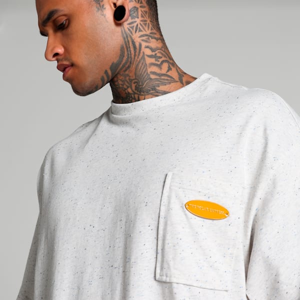Hoops x Polar Express Men's Oversized Basketball Tee, PUMA White, extralarge-IND