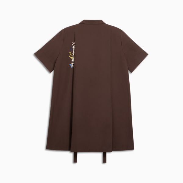 Vestido camisero We Are Legends Renaissance para mujer, Dark Chocolate, extralarge
