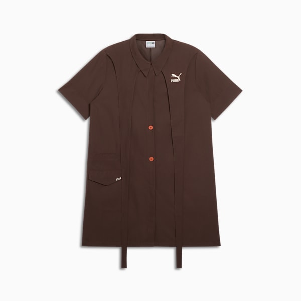Vestido camisero We Are Legends Renaissance para mujer, Dark Chocolate, extralarge