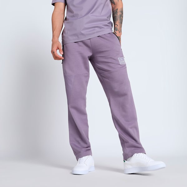 PUMA x one8 PUMATECH Men's Pants, Pale Plum, extralarge-IND