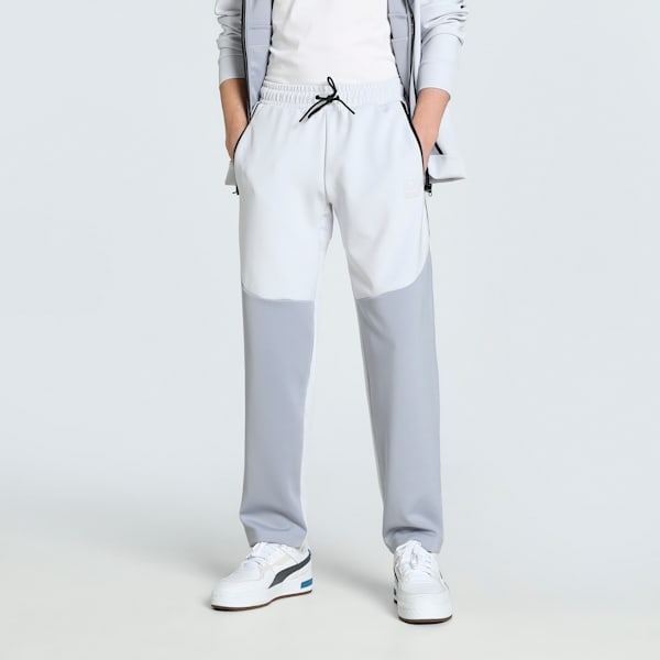 PUMA x one8 Men's Colorblock Pants, Silver Mist, extralarge-IND
