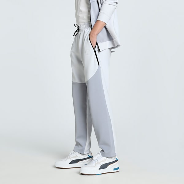 PUMA x one8 Men's Colorblock Pants, Silver Mist, extralarge-IND