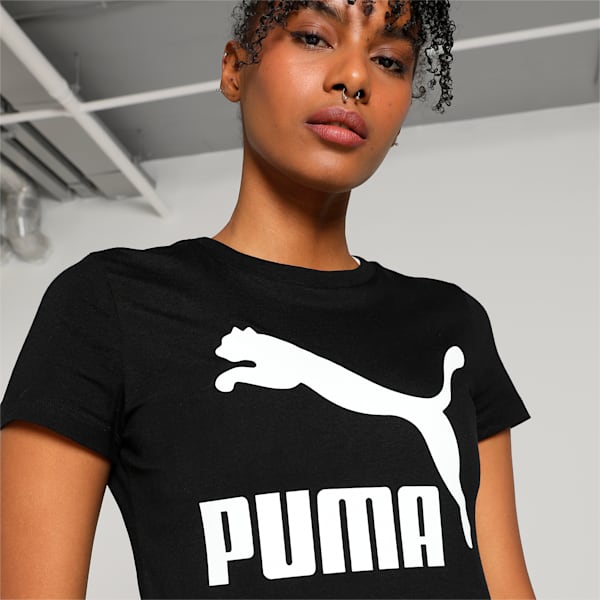 Classics Logo Women's T-shirt, Puma Black, extralarge-IND