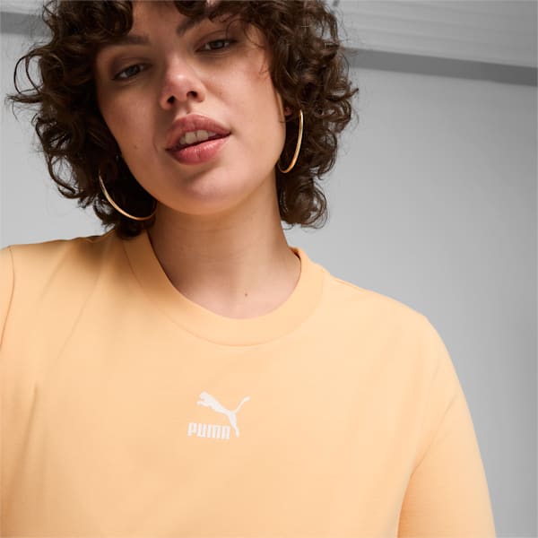 Classics Women's Slim Fit T-shirt, Peach Fizz, extralarge-IND