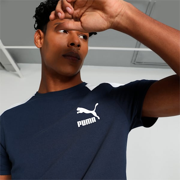 T7 Iconic Men's Slim Fit T-shirt, Club Navy, extralarge-IND