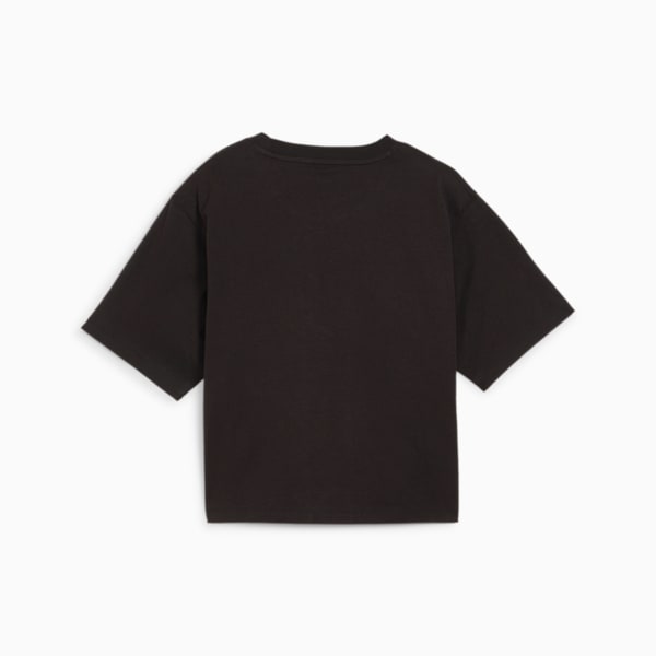 TEAM Women's Relaxed Fit T-shirt, PUMA Black, extralarge-IND
