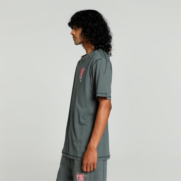 DOWNTOWN RE:COLLECTION Unisex Relaxed Fit T-shirt, Mineral Gray, extralarge-IND