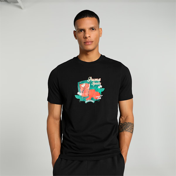 GRAPHICS PUMA SPRITZ Men's T-shirt, PUMA Black, extralarge-IND