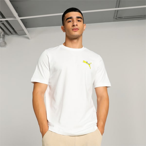 GRAPHICS PUMA PLANTASIA Men's T-shirt, PUMA White, extralarge-IND