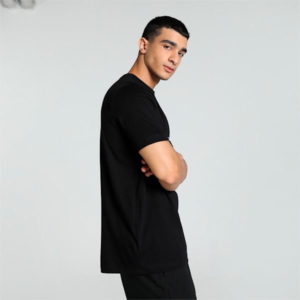 PUMA TEAM Men's Graphic Tee, PUMA Black, extralarge-IND