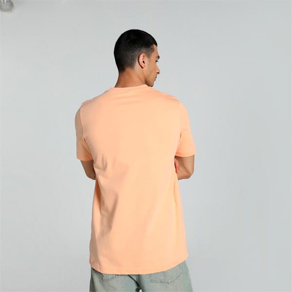 TEAM Men's Graphic Tee, Peach Fizz, extralarge-IND