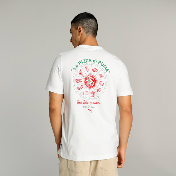 GRAPHICS PIZZA Men's T-shirt, PUMA White, extralarge-IND