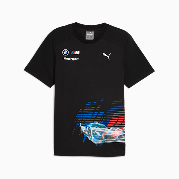 BMW M Motorsport Men's Race Tee, PUMA Black, extralarge