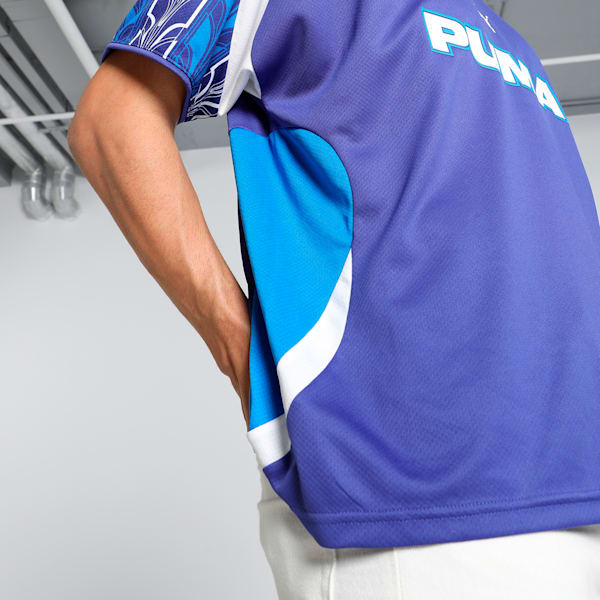 Football Nostalgia Unisex Relaxed Fit Jersey, Lapis Lazuli, extralarge-IND
