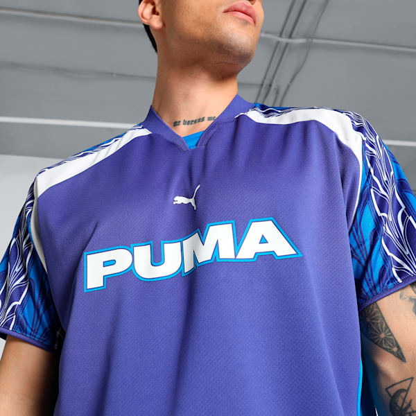 Football Nostalgia Unisex Relaxed Fit Jersey, Lapis Lazuli, extralarge-IND