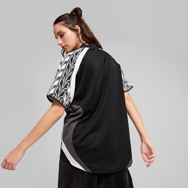 Relaxed Football Jersey Unisex, PUMA Black-Galactic Gray, extralarge