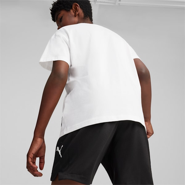 BASKETBALL Dylan Boy's Relaxed Fit T-shirt, PUMA White, extralarge-IND