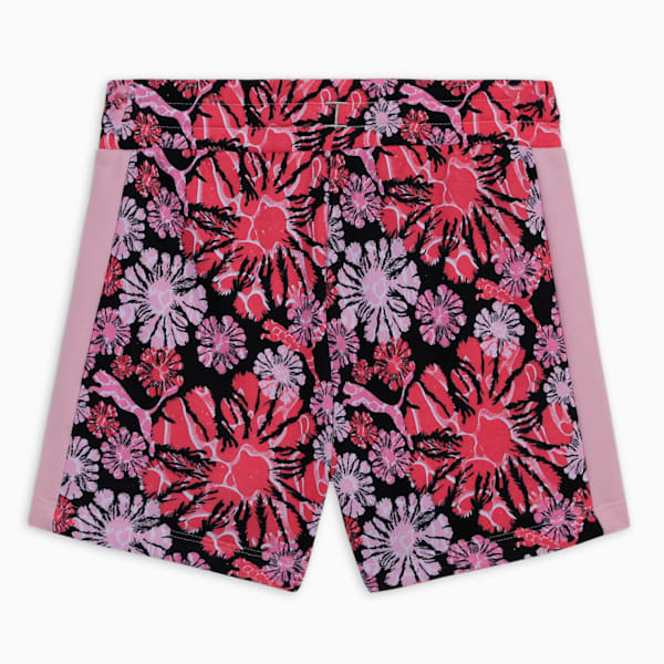 T7 SNFLR Girl's Printed Shorts, PUMA Black, extralarge-IND