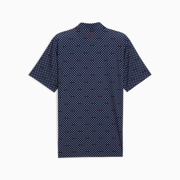 MATTR Burgh Golf Polo Men, Deep Navy-White Glow, extralarge