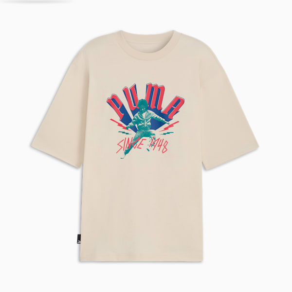 Camiseta CLASSICS PLAY LOUD Dancing Logo para hombre, Alpine Snow, extralarge