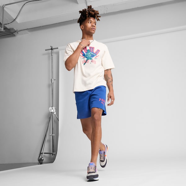 CLASSICS PLAY LOUD Dancing Logo Men's Tee, Alpine Snow, extralarge