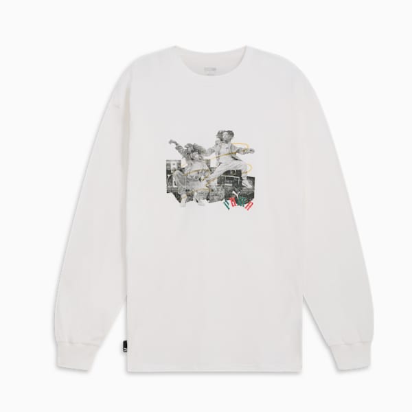 Camiseta de manga larga CLASSICS PLAY LOUD para mujer, PUMA White, extralarge