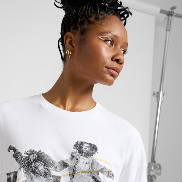 CLASSICS PLAY LOUD Women's Long Sleeve Tee, PUMA White, extralarge