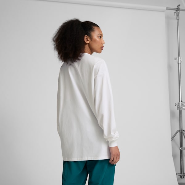 CLASSICS PLAY LOUD Women's Long Sleeve Tee, PUMA White, extralarge