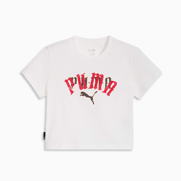 CLASSICS PLAY LOUD Women's Baby Tee, PUMA White, extralarge