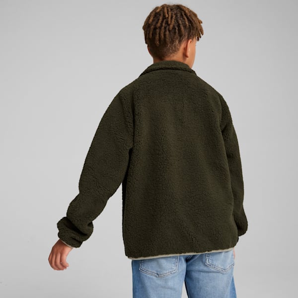 キッズ ハイブリッド シェルパジャケット 120-160cm, Dark Olive, extralarge-JPN
