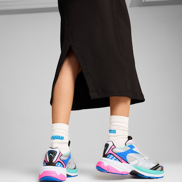 ウィメンズ CLASSICS リブ ミッド スカート, PUMA Black, extralarge-JPN