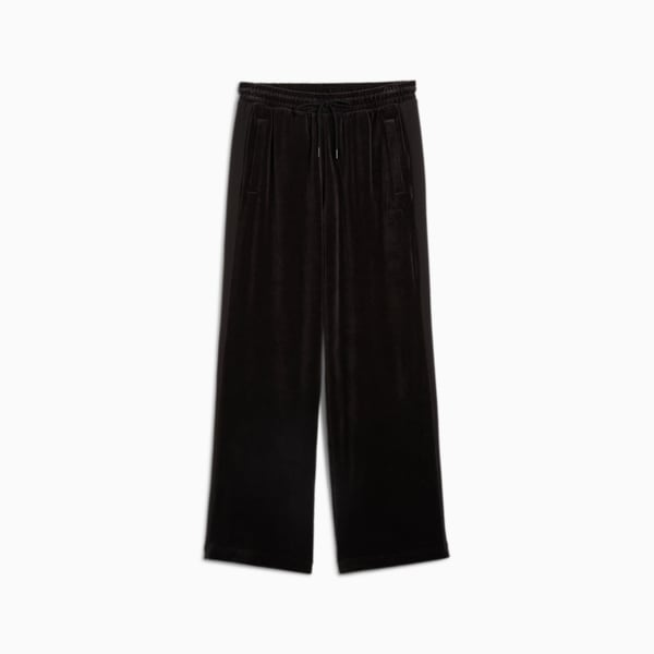 ユニセックス T7 オーバーサイズ ベロア トラックパンツ, PUMA Black, extralarge-JPN