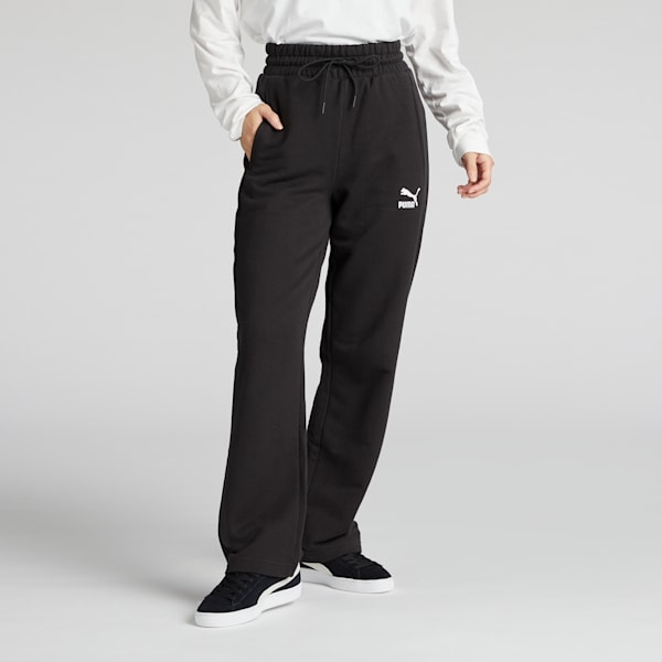 ウィメンズ T7 ハイウェスト トラックパンツ, PUMA Black-PUMA Black, extralarge-JPN
