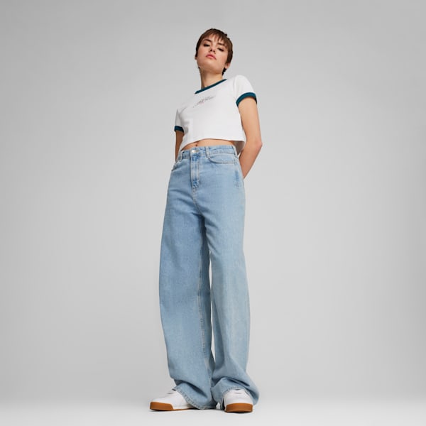 ウィメンズ ダウンタウン グラフィック ベビー 半袖 Tシャツ, PUMA White, extralarge-JPN