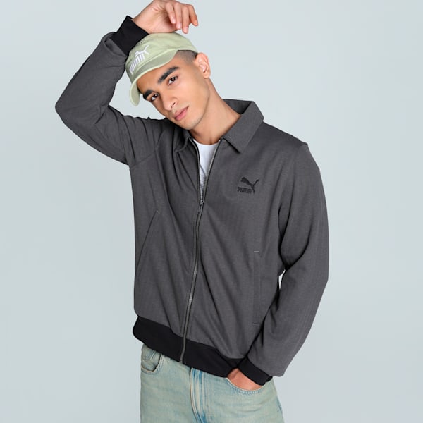 CLASSICS Herringbone Men's Shacket, PUMA Black, extralarge-IND