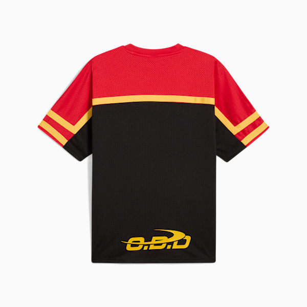 Camiseta de básquetbol para hombre Scoot Trail Blazing, PUMA Black-For All Time Red, extralarge
