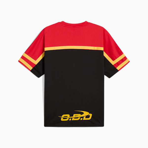 Scoot Trail Blazing Men's Basketball Jersey, PUMA Black-For All Time Red, extralarge